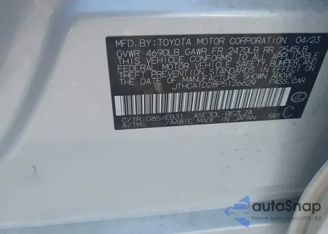 2023 Lexus Is 300 from USA, damaged, VIN JTHCA1D28P5126629